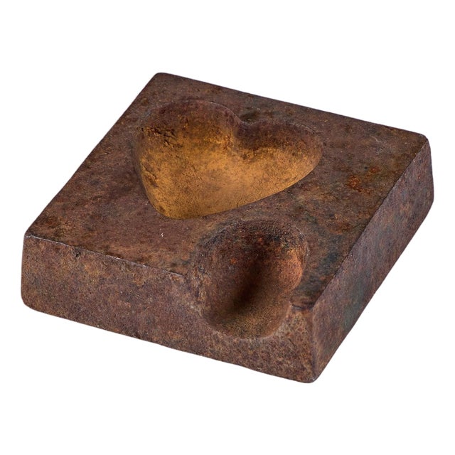 Cast Iron Heart Ashtray For Sale