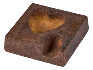 Cast Iron Heart Ashtray