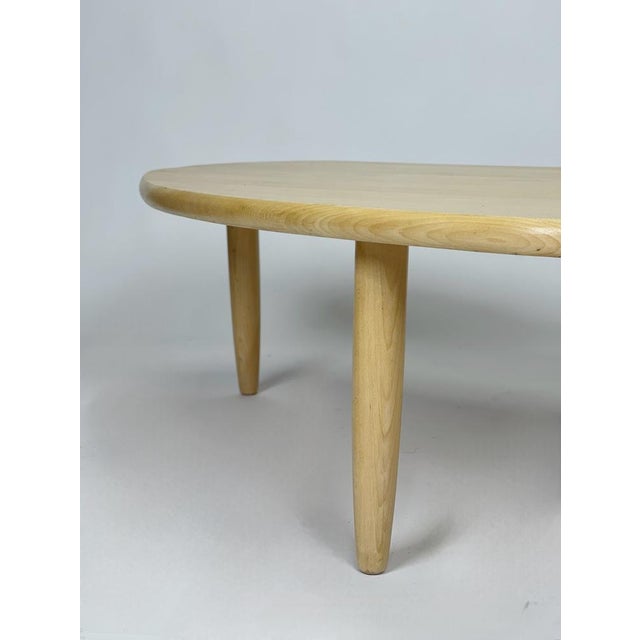1980s Scandinavian Coffee Table in Beech from Haslev, 1980s For Sale - Image 5 of 6