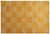 Textile 6'x9' Hand-Knotted Modern Tibetan Wool & Silk Cut-and-Loop Geometric Rug in Gold & Orange For Sale - Image 7 of 10