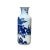 2010s Chinese Blue White Porcelain Straight Body People Theme Vase For Sale - Image 5 of 6