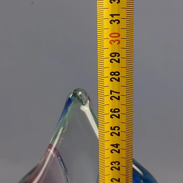 Sculptural Sommerso Murano Glass Vase by Archimede Seguso for Flavio Poli, 1960s For Sale - Image 10 of 11