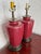Late 20th Century Oxblood Red Glazed Ceramic Table Lamps, a Pair For Sale - Image 9 of 12