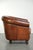 Sheepskin Club Armchair In Warm Cognac Color For Sale - Image 3 of 13