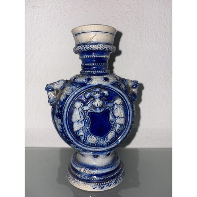 Blue Antique Blue Vase, 1950 For Sale - Image 8 of 8