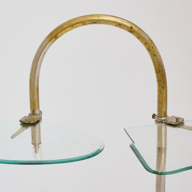 Vintage Art Nouveau Metal and Glass Patisserie Display Shelf, 1930s For Sale - Image 18 of 18