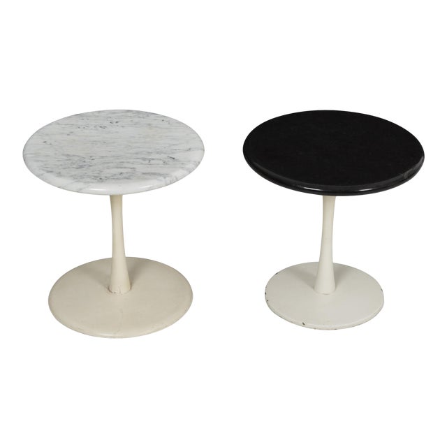 Laverne International Stem Side Tables - a Pair For Sale
