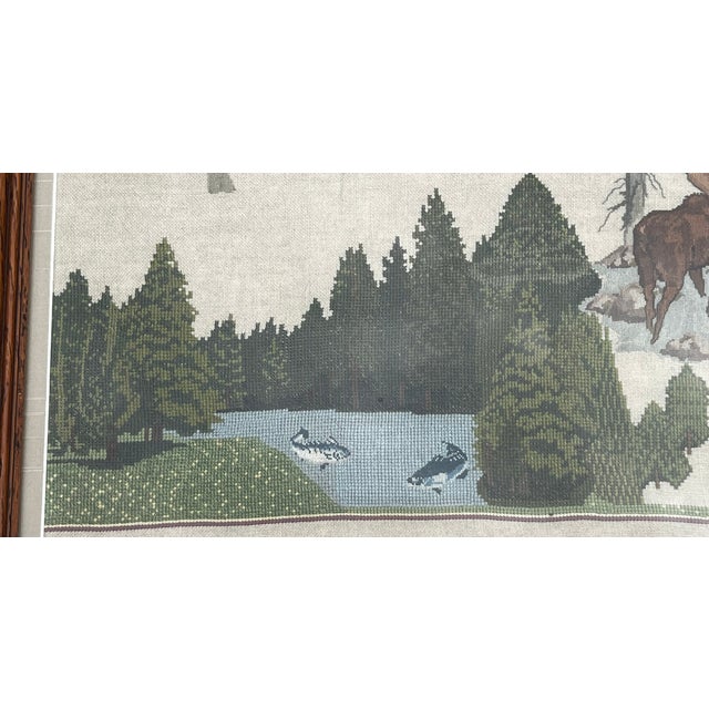 Vintage Large Scale Embroidery Sampler For Sale - Image 10 of 11