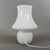 Vintage Space Age Mushroom Swirl Table Lamp in Murano Opal Glass, 1970s For Sale - Image 4 of 11