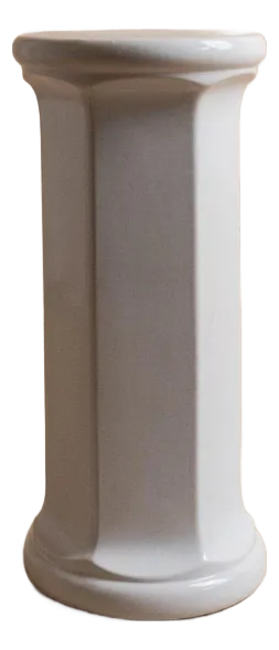 Vintage Ceramic Column Plant Stand, Italy, 1970s
