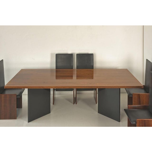 Large Dining Table in Walnut, Germany, 1980s For Sale - Image 15 of 16
