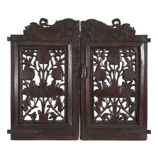 Carved Wooden Gate by Bottega Lombarda, 18th Century For Sale