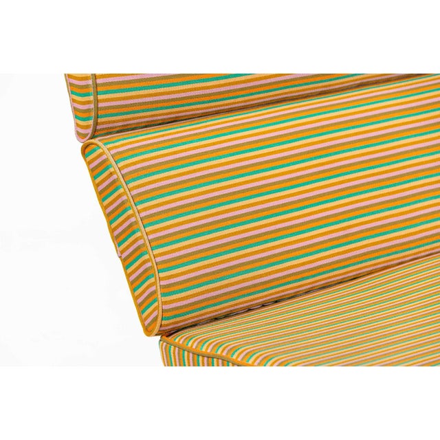 Mid Century Eames Herman Miller Sofa Compact, Alexander Girard Maharam Fabric, 2 Available For Sale - Image 12 of 17