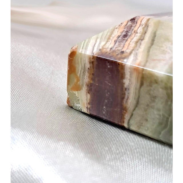 Gemstone Pair of Grand Tour Style Polished Onyx Obelisks For Sale - Image 7 of 11