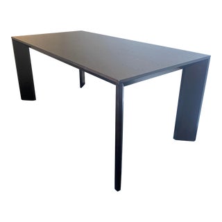 Restoration Hardware Rectangular Dining Table Brown Walnut For Sale