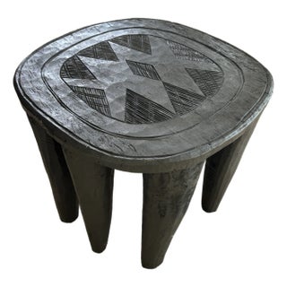 Light African Carved Senufo Stool For Sale