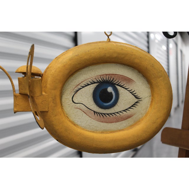 Metal Optician Shop Trade Sign, Set of 2 For Sale - Image 11 of 18