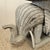 Mario Lopez Torres Grey Wicker Elephant Tray Table Like Mario Lopez Torres 1970s For Sale - Image 4 of 13