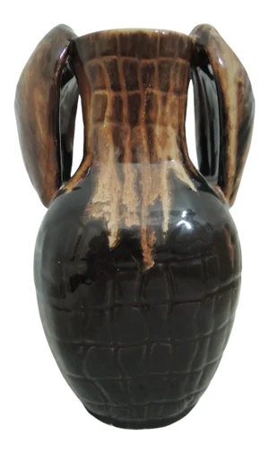 1960s Ceramic Hand Made Stoneware Pottery Vase Boleslawiec Warsaw Poland
