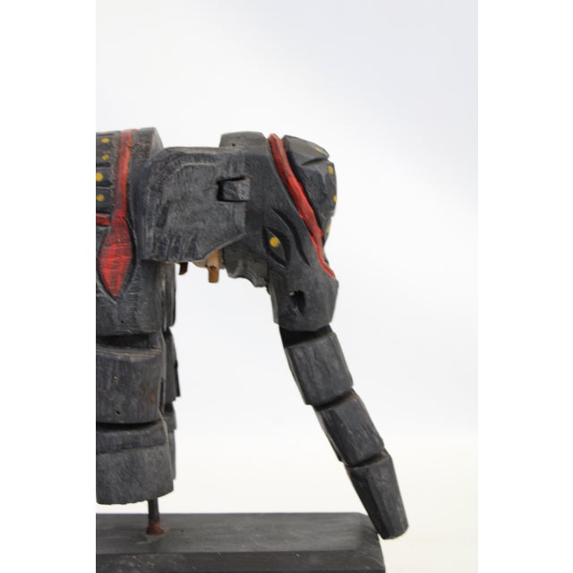 Majestic Elephant Puppet Style in Blue For Sale - Image 4 of 11