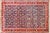 Foundation: Wool pile on cotton foundation Colors: Deep indigo-blue field, rich brick red, ivory, soft green, camel, and...