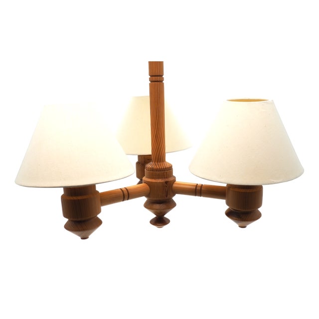 Pine Pendant Lamp from Ikea, Sweden, 1970s For Sale