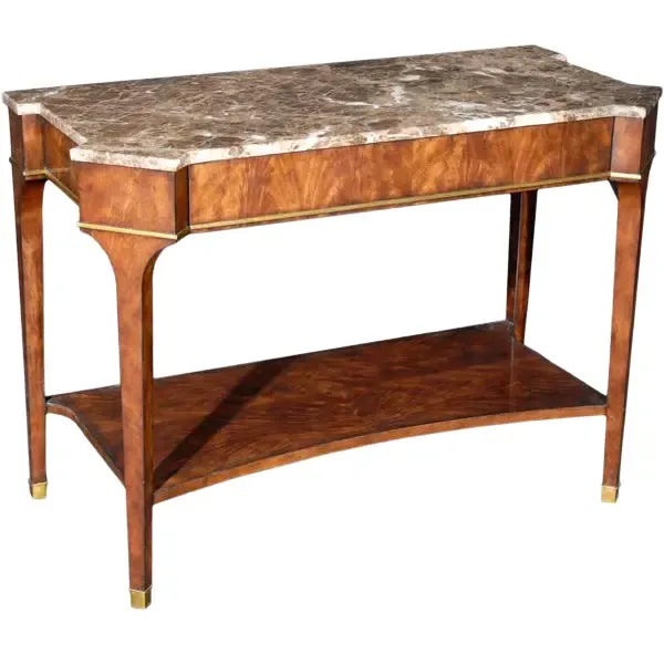 Vintage Mahogany and Marble Top Occasional Table For Sale - Image 13 of 13