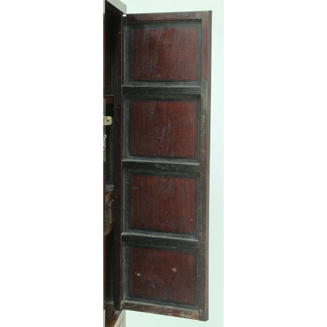 Pair of Chinese Jumu Square Corner Cabinets, 18th Century For Sale - Image 9 of 12