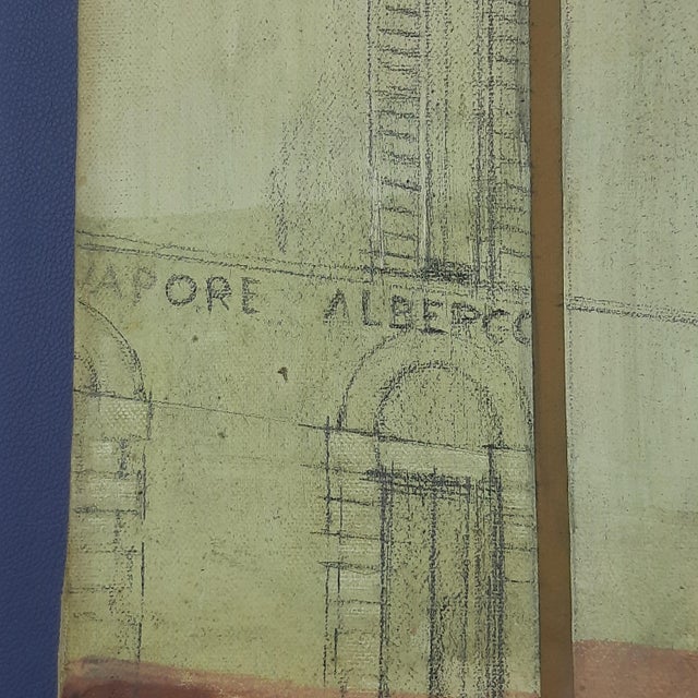 Wood Silvano Briccola, Untitled, 1950s, Oil on Canvas For Sale - Image 7 of 16