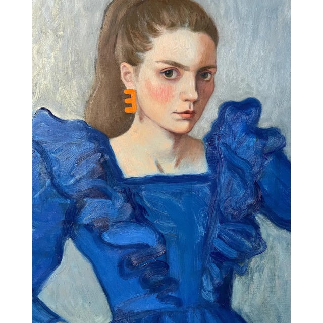 Portrait, 2000s, Original Oil Painting, in Flawless conditions. Designed from 2000