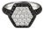 18K White Gold Black Diamond Hexagon Band Ring For Sale