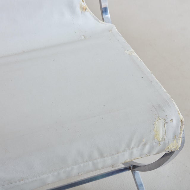 Set of 6 Chrome Dining Chairs Attributed to Pierre Cardin for Maison Jansen, France 1970s For Sale - Image 10 of 11