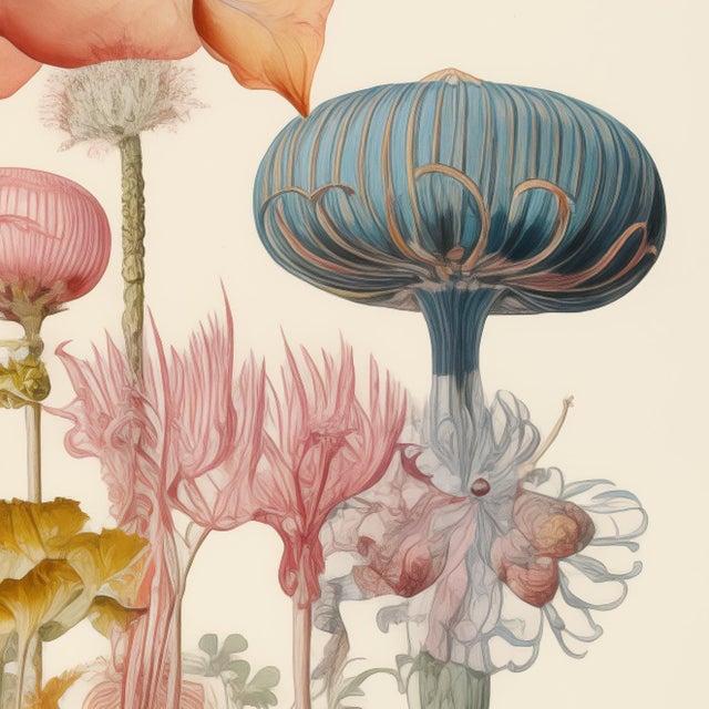 2020s 20' X 20' 'Flowers' Botanical Print, 'Hortus Floridus' Style For Sale - Image 5 of 6