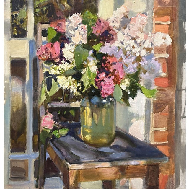 Contemporary Valery Baida, Lilac Time, Oil on Canvas, 2022 For Sale - Image 3 of 4