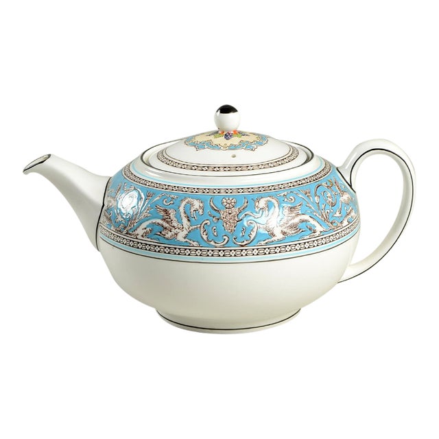 Wedgwood Florentine Turquoise Teapot & Lid Chairish