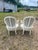 French 19th Century Louis XVI Painted Walnut Arm Chairs - Set of 2 For Sale - Image 9 of 9