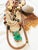 Antique 1920s Art Deco reticule purse intricately hand knitted with countless amber colored glass seed beads. The tubular...