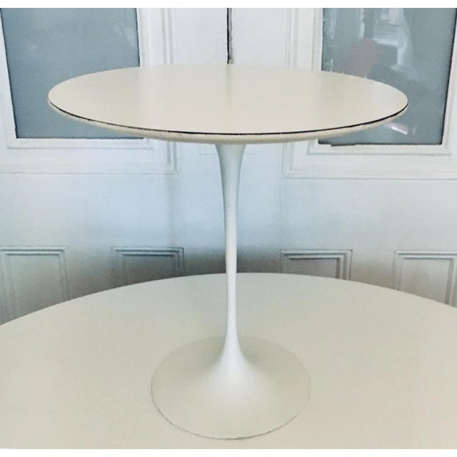 Knoll Authentic Eero Saarinen Tulip Side Table for Knoll Mid Century Modern Danish 1960s For Sale - Image 4 of 7