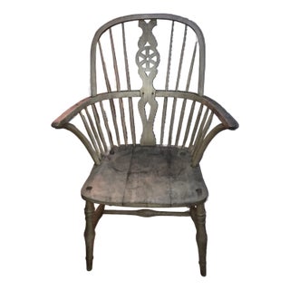 Wheelback Windsor Arm Chair 19th Century For Sale