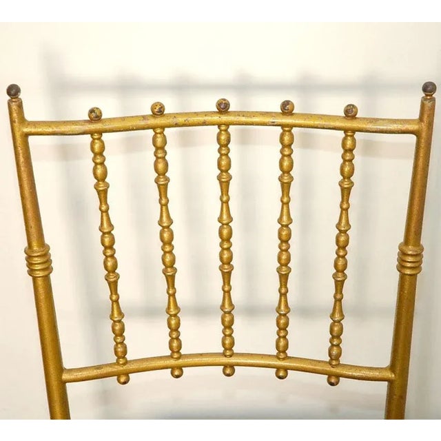 Chiavari 1950s Metal Chiavari Chairs - Set of 6 For Sale - Image 4 of 8