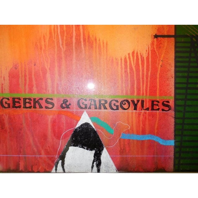 Contemporary Richard Merkin, Large Richard Merkin Painting Geeks & Gargoyles New Yorker Magazine Cover Artist, 1968 For Sale - Image 3 of 8