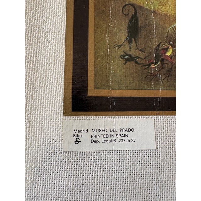 This striking print applied to canvas of The Garden of Earthly Delights by Hieronymus Bosch, printed in Spain, is a...