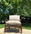 Egyptian Revival Style Custom Lounge Chair and Ottoman Set For Sale - Image 12 of 15