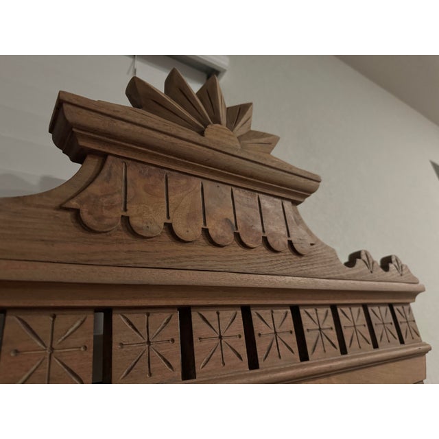 Early 20th Century Victorian Eastlake Farmhouse Dresser With Ornate Dovetail Construction For Sale In Denver - Image 6 of 8