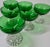 Art Nouveau Emerald Champagne Coupes- Set of Six For Sale - Image 10 of 18