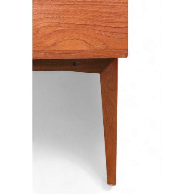 Wood Teak Sideboard with Louvered Doors by Henry W. Klein for Bramin, 1960s For Sale - Image 7 of 18