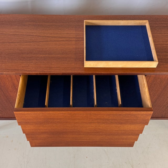 Brown Trio Teak Sideboard by Nils Jonsson for Troeds, 1960s For Sale - Image 8 of 11