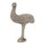 Vintage English Silver Plated Ostrich / Emu Figure For Sale