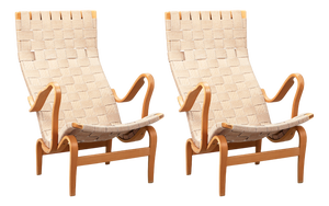 Vintage Pernilla Lounge Chairs by Bruno Mathsson for Dux, 1969, Set of 2