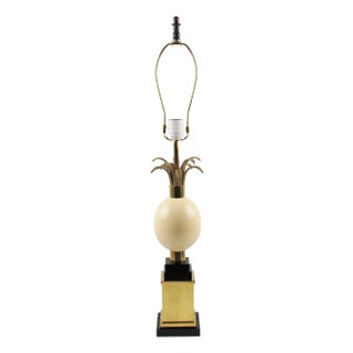 Maison Charles Et Fils Paris Ostrich Eggshell Table Lamp For Sale